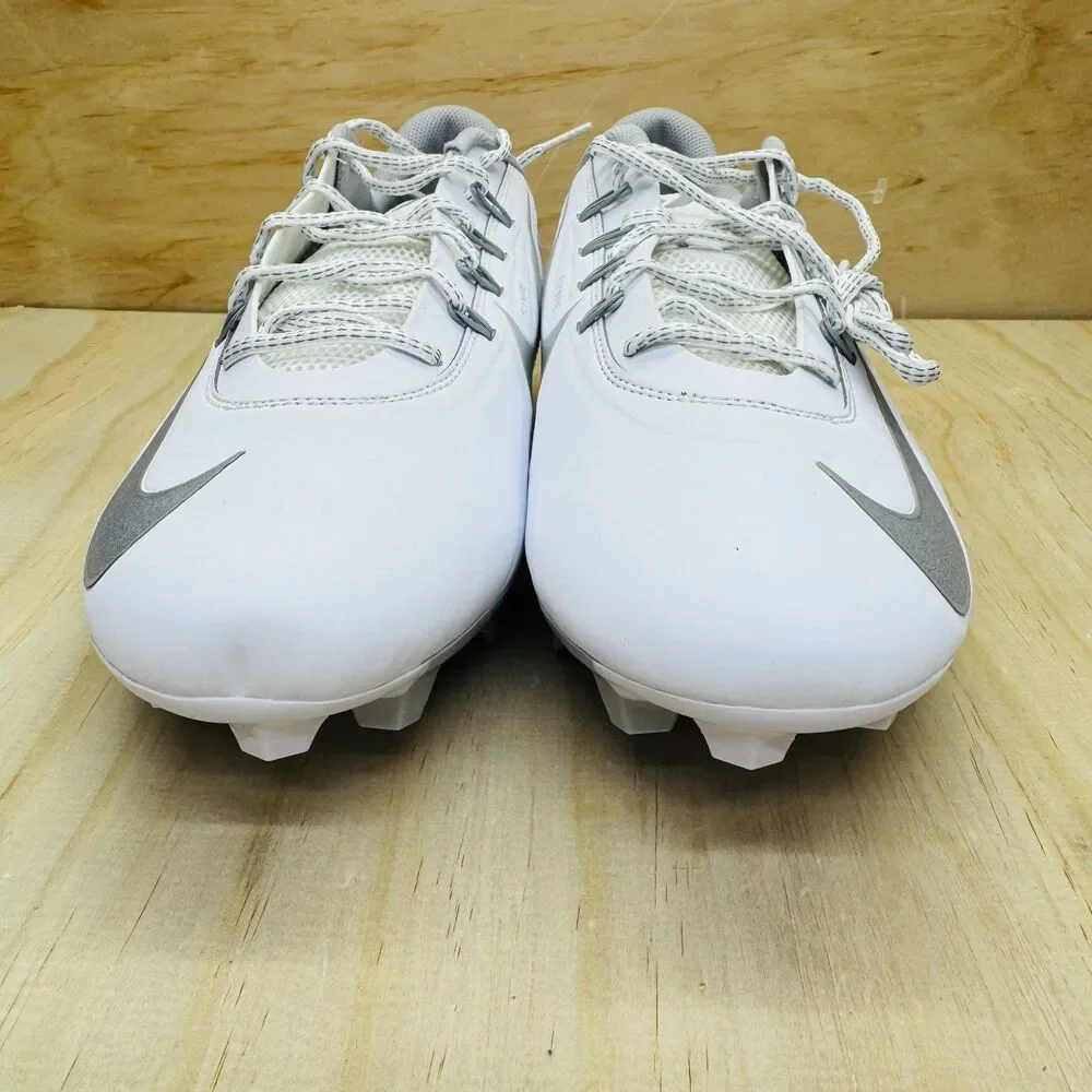 NEW Nike Vapor Edge 360 VC Football Cleats White Silver sz 14 DO6294-100